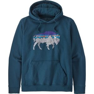Patagonia Mens Back For Good Uprisal Hoody in Crater Blue/Bison size S